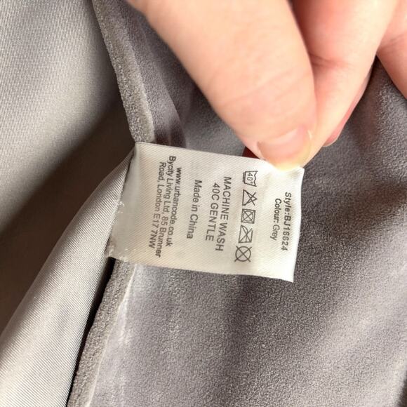 ASOS Urbancode London Suede Moto Biker Jacket in Gray Size UK 14 US 10 - Picture 14 of 16